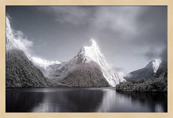 Majestic Mitre Peak Overlooking Milford Sound
