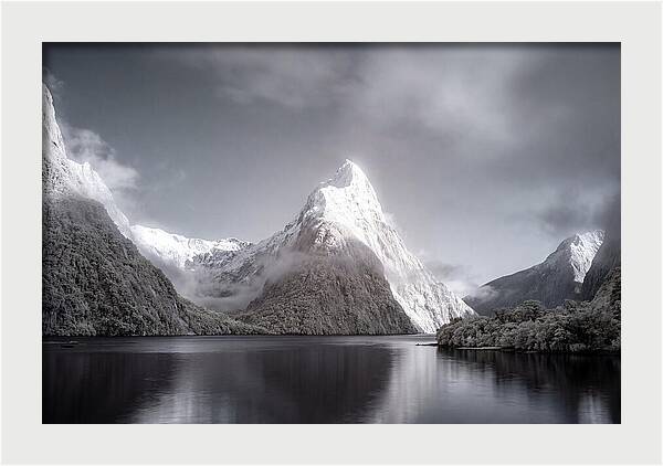 Majestic Mitre Peak Overlooking Milford Sound