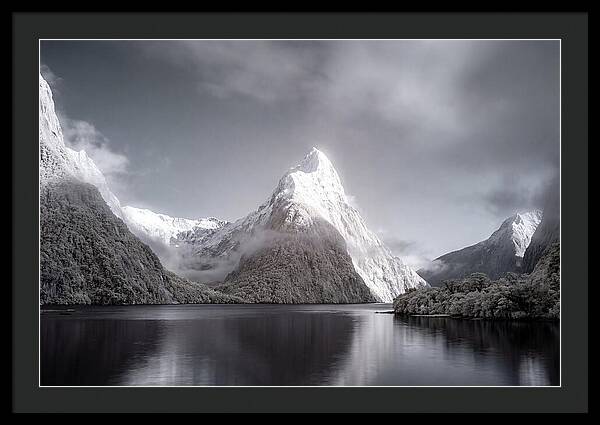 Majestic Mitre Peak Overlooking Milford Sound