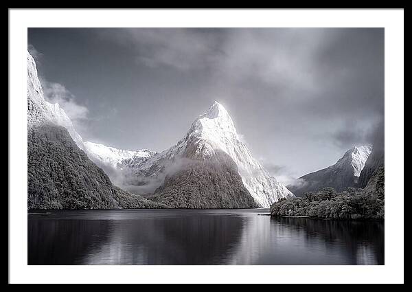 Majestic Mitre Peak Overlooking Milford Sound