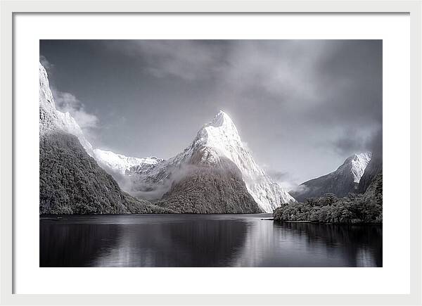 Majestic Mitre Peak Overlooking Milford Sound