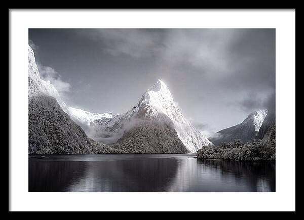 Majestic Mitre Peak Overlooking Milford Sound