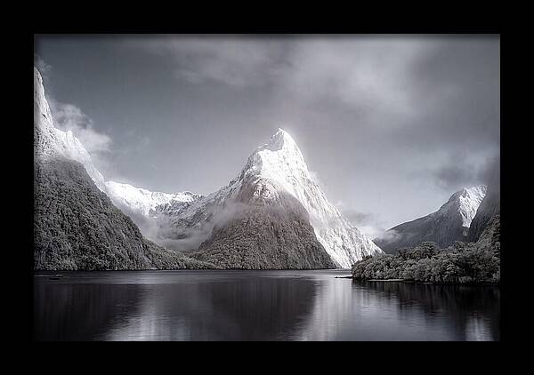 Majestic Mitre Peak Overlooking Milford Sound