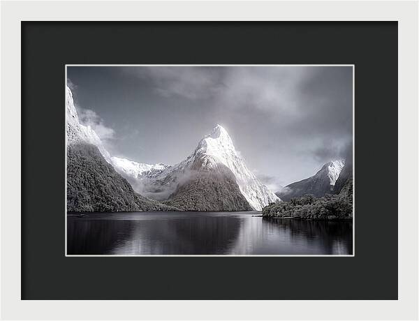 Majestic Mitre Peak Overlooking Milford Sound