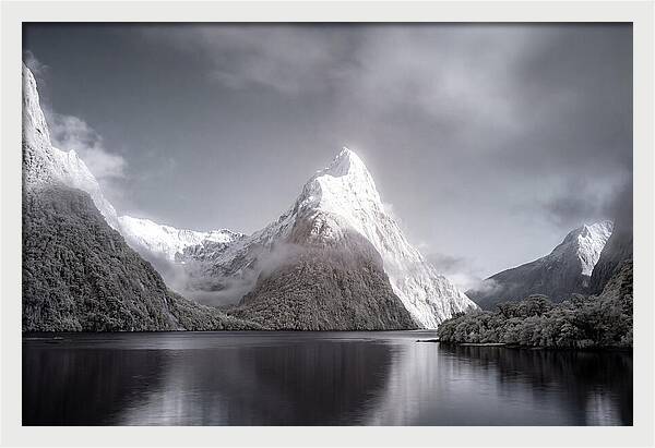 Majestic Mitre Peak Overlooking Milford Sound