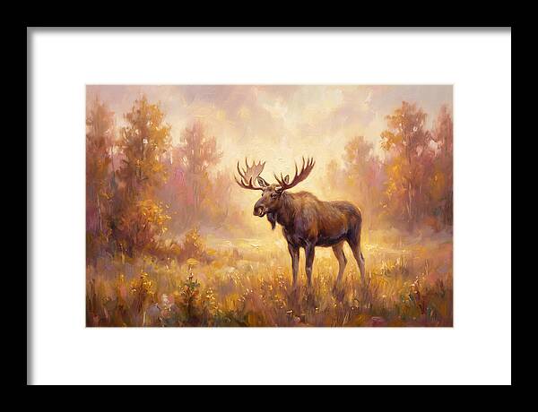 Majestic Moose In Autumn Glow