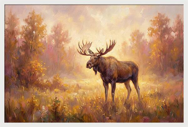 Majestic Moose In Autumn Glow