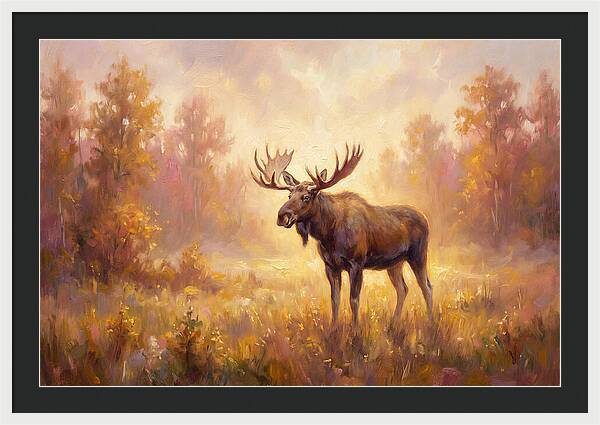Majestic Moose In Autumn Glow