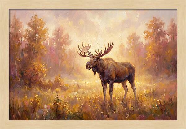 Majestic Moose In Autumn Glow