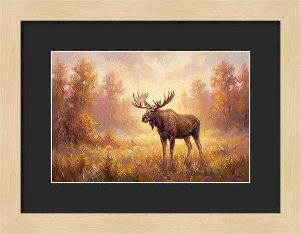 Majestic Moose In Autumn Glow
