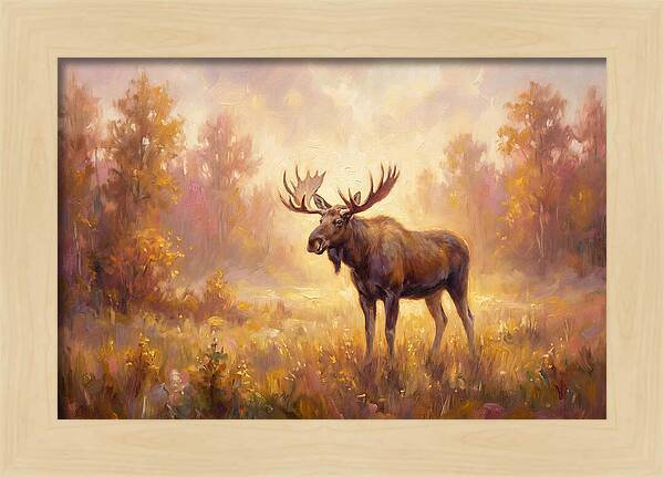 Majestic Moose In Autumn Glow