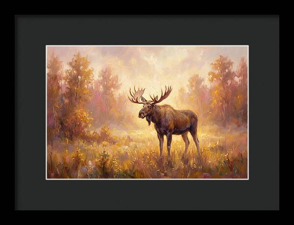 Majestic Moose In Autumn Glow