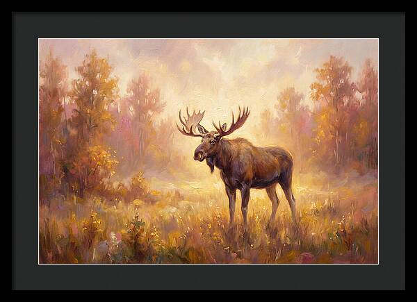 Majestic Moose In Autumn Glow