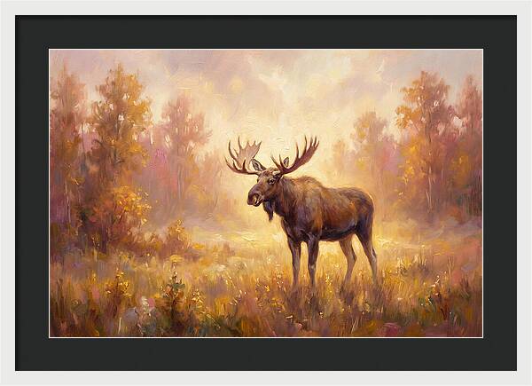 Majestic Moose In Autumn Glow