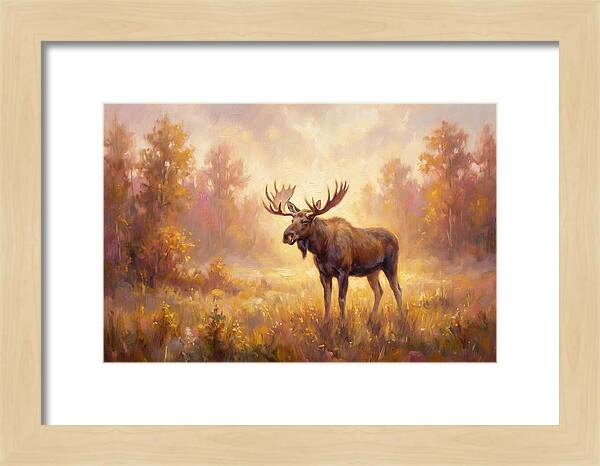 Majestic Moose In Autumn Glow