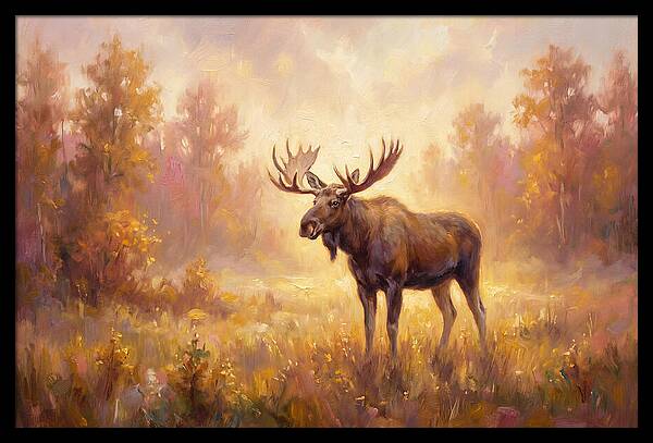 Majestic Moose In Autumn Glow