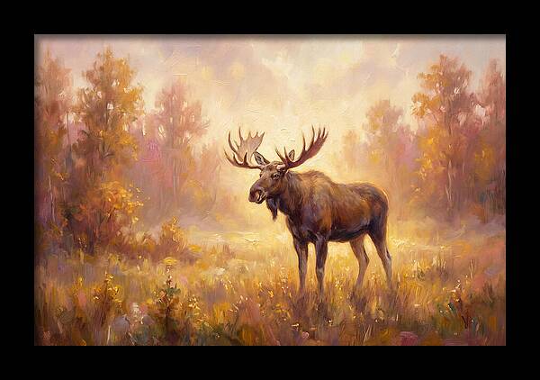 Majestic Moose In Autumn Glow