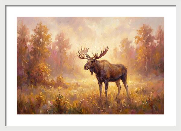 Majestic Moose In Autumn Glow