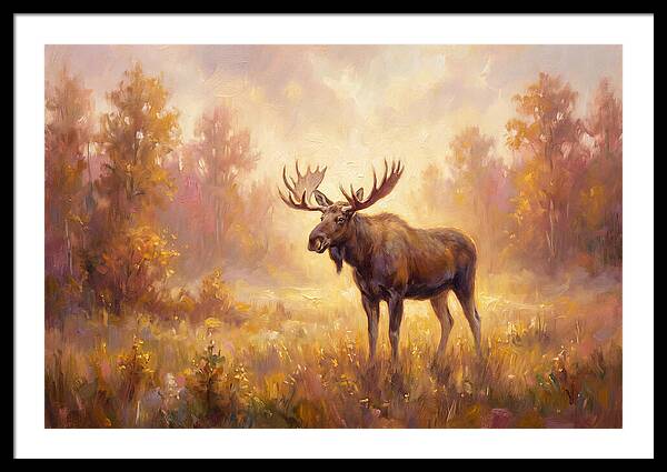 Majestic Moose In Autumn Glow