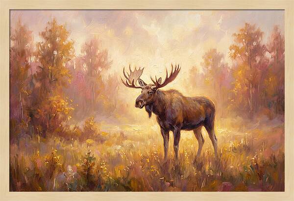 Majestic Moose In Autumn Glow