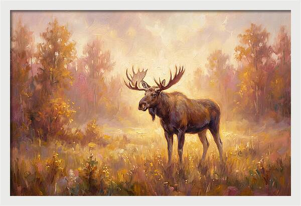 Majestic Moose In Autumn Glow