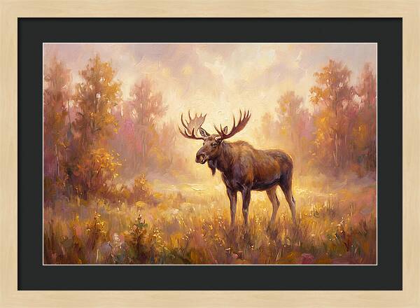 Majestic Moose In Autumn Glow