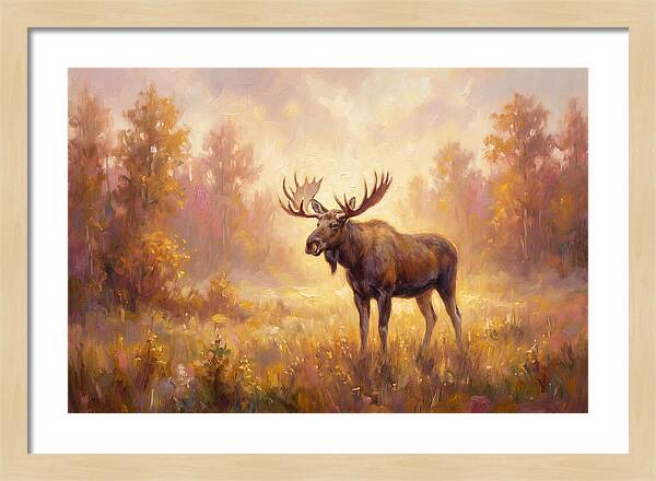 Majestic Moose In Autumn Glow