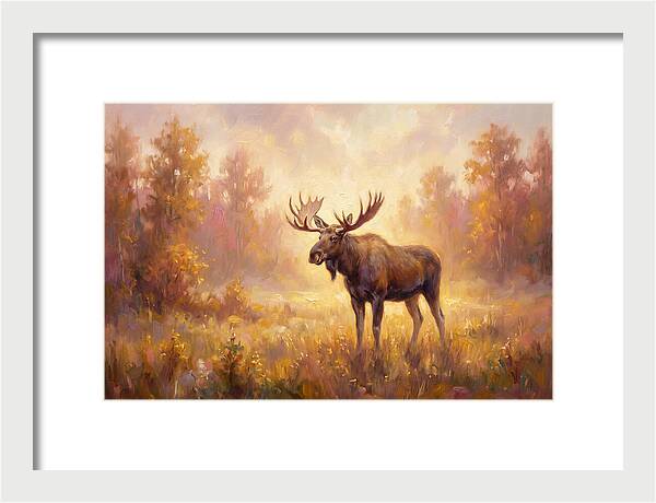 Majestic Moose In Autumn Glow