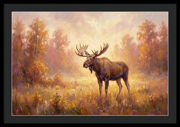 Majestic Moose In Autumn Glow