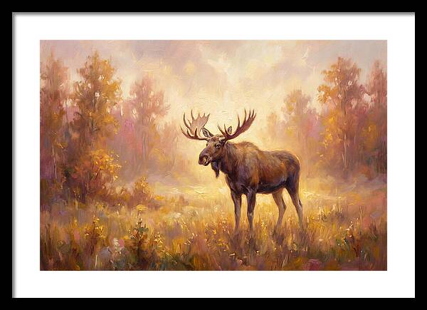Majestic Moose In Autumn Glow