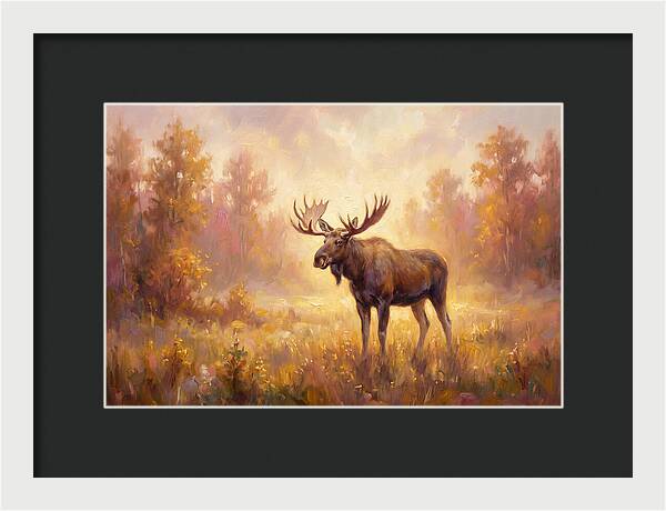 Majestic Moose In Autumn Glow