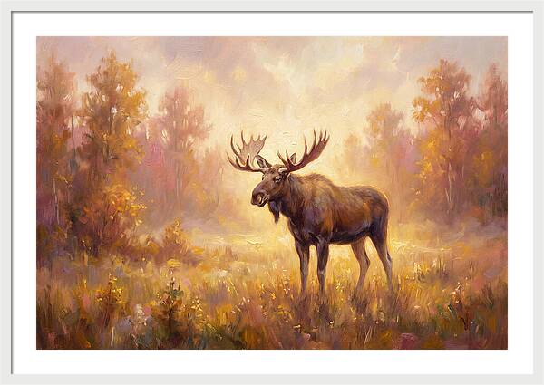 Majestic Moose In Autumn Glow