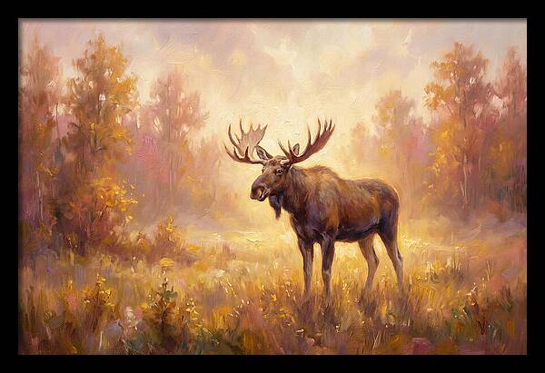 Majestic Moose In Autumn Glow