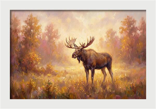 Majestic Moose In Autumn Glow