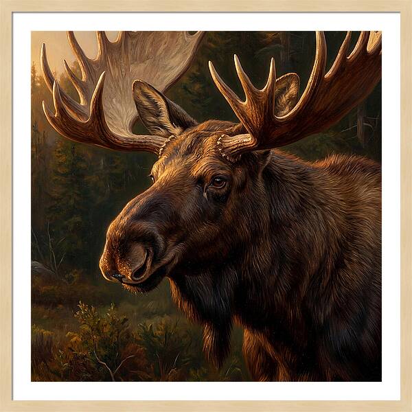 Majestic Moose Portrait