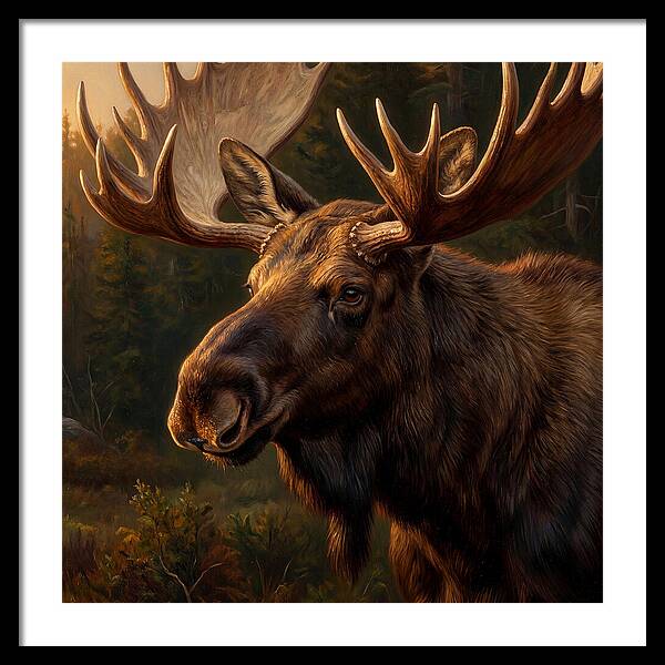 Majestic Moose Portrait