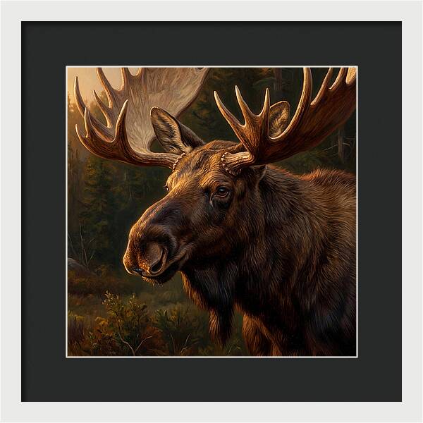 Majestic Moose Portrait
