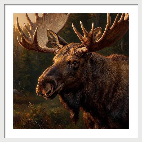 Majestic Moose Portrait