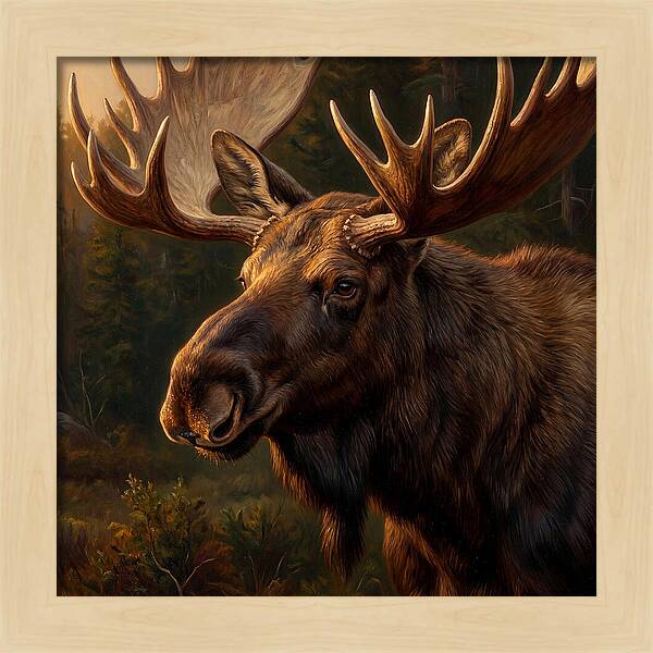 Majestic Moose Portrait