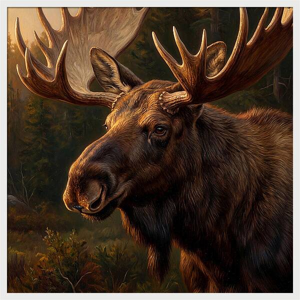 Majestic Moose Portrait