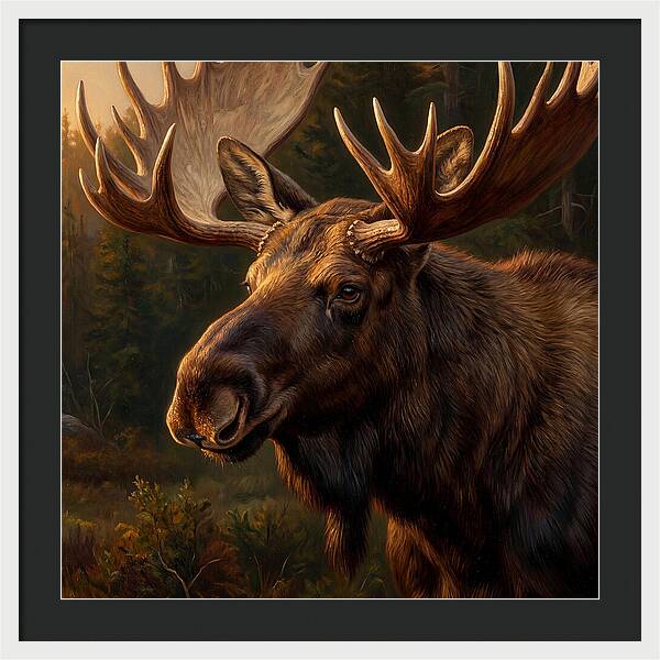 Majestic Moose Portrait