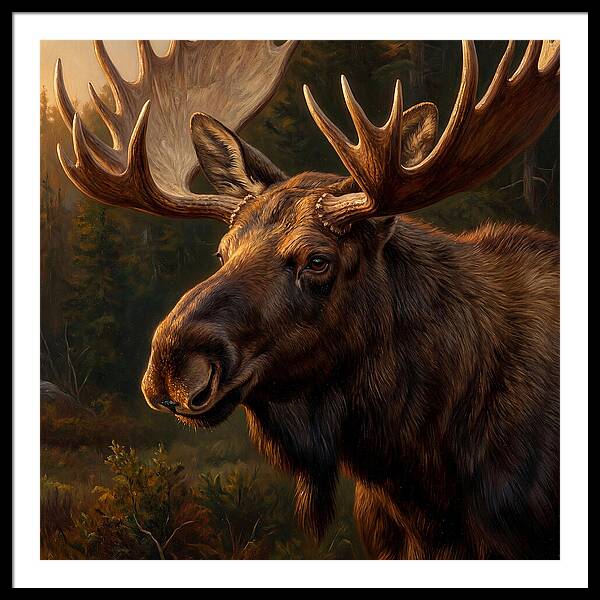 Majestic Moose Portrait