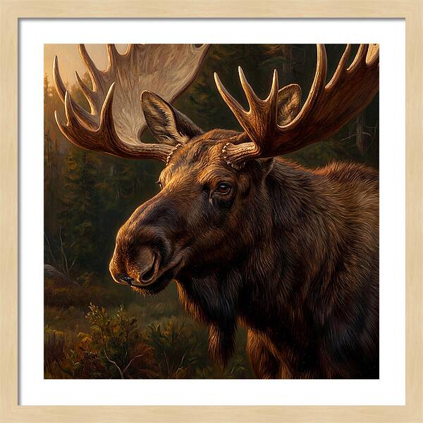 Majestic Moose Portrait