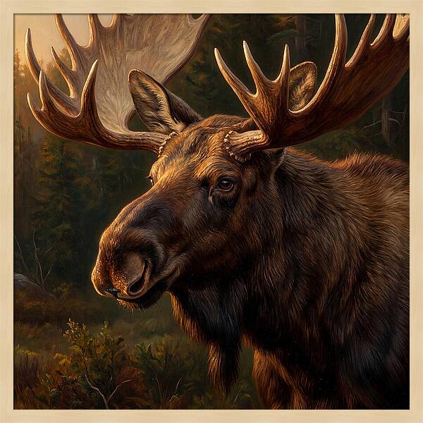 Majestic Moose Portrait