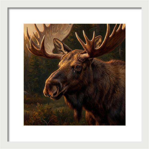 Majestic Moose Portrait