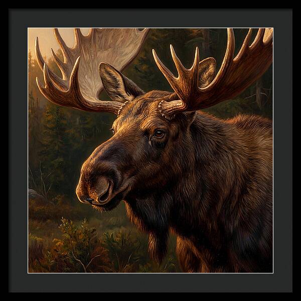 Majestic Moose Portrait
