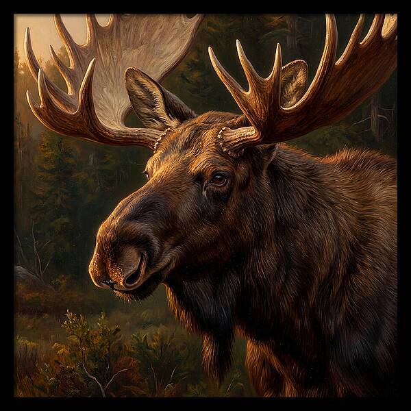 Majestic Moose Portrait