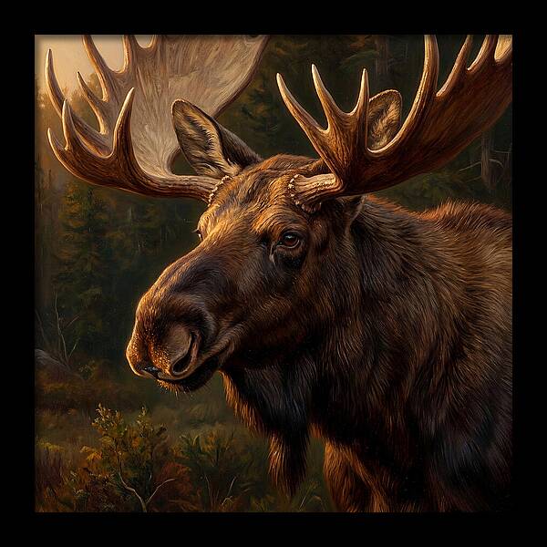 Majestic Moose Portrait