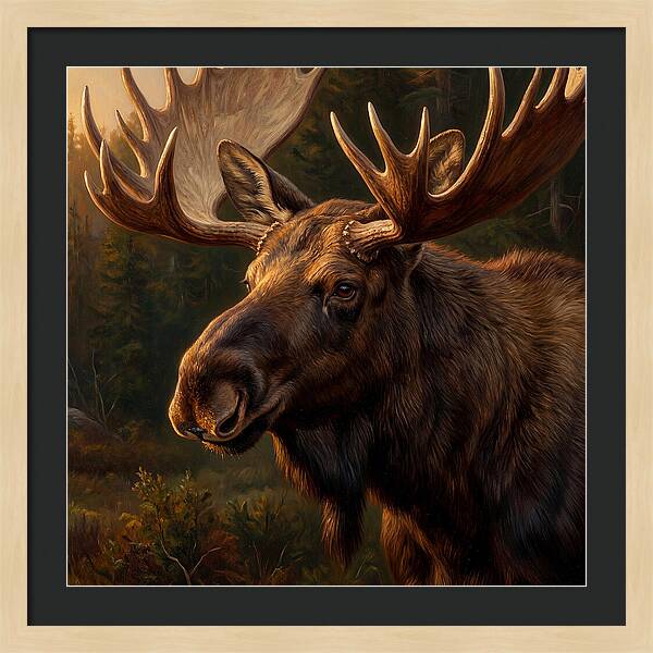 Majestic Moose Portrait