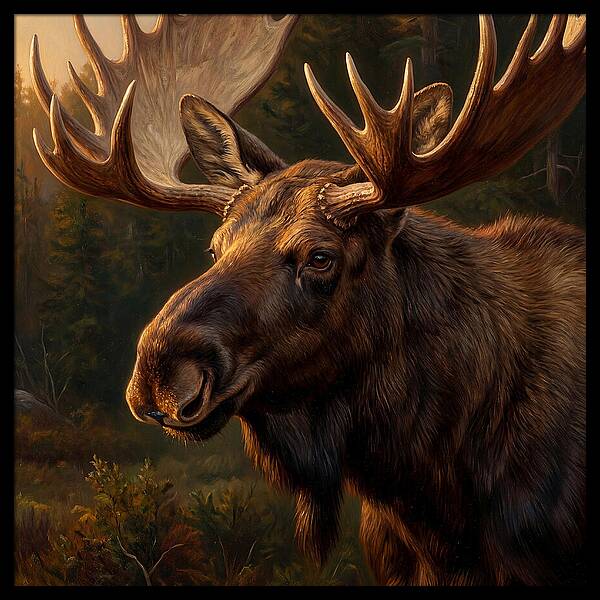 Majestic Moose Portrait
